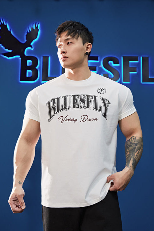 Slim Fit American Print T-shirt #BF048