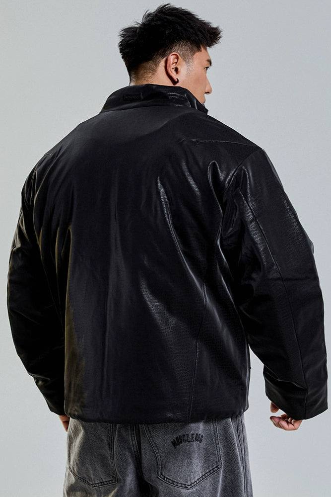 Elegant Black Sport Cotton Jacket #MD039