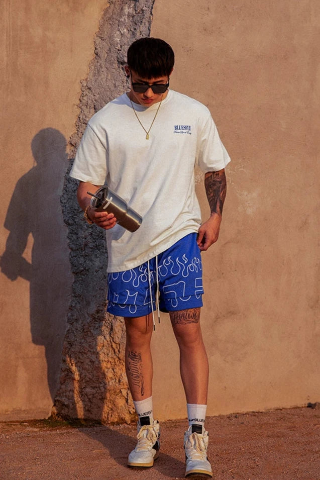 Flame Mesh Training Shorts #BF021