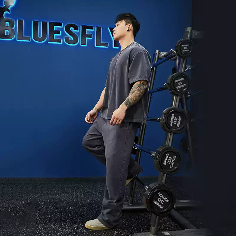 Heavy Weight T-shirt and Loose Sweatpants Set #BF052