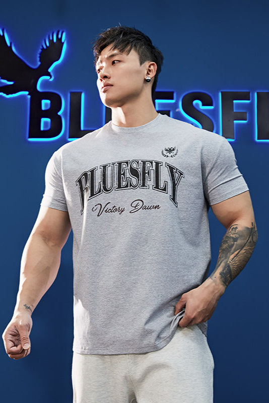 Slim Fit American Print T-shirt #BF048