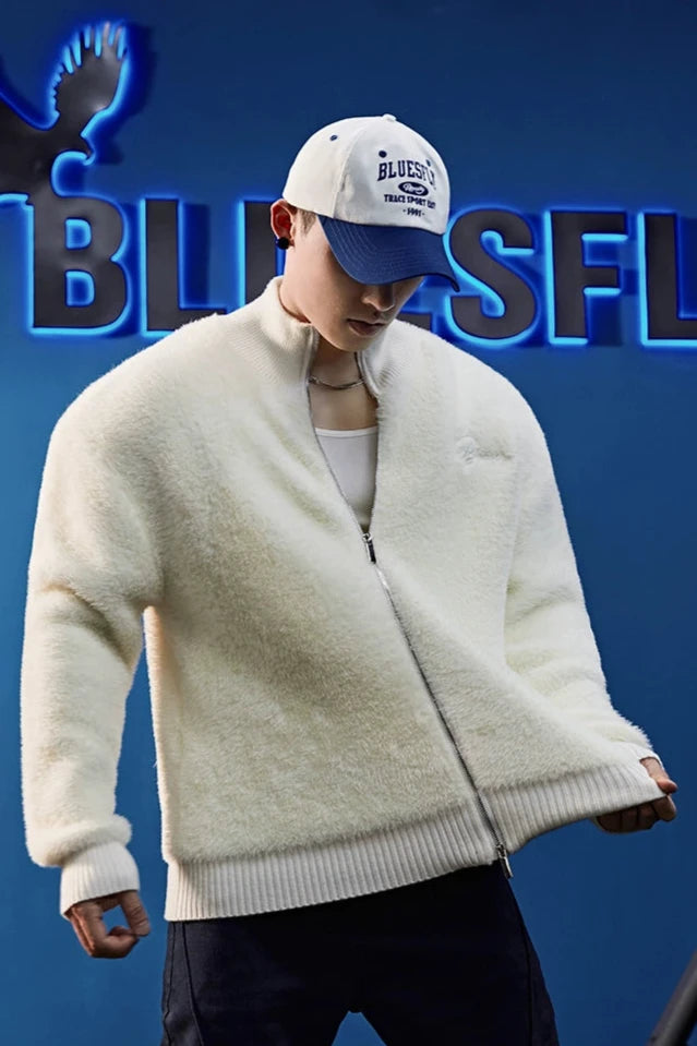 Plush Fleece High Neck Jacket #BF037