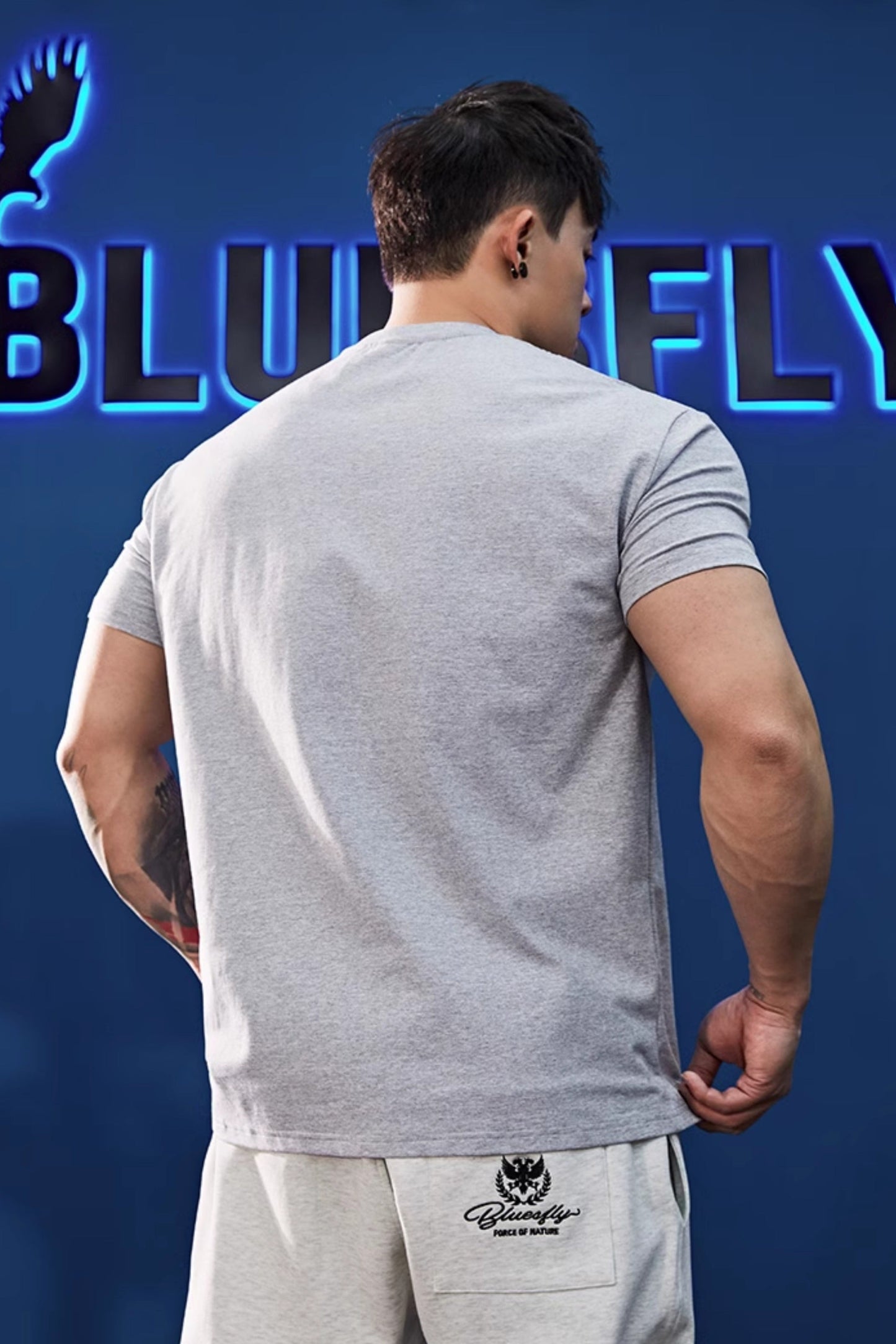 Slim Fit American Print T-shirt #BF048