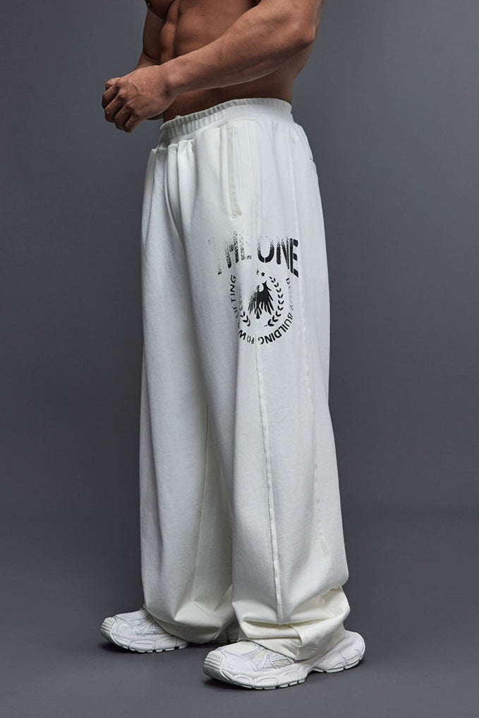 Fade Logo Wide Pants #TK026