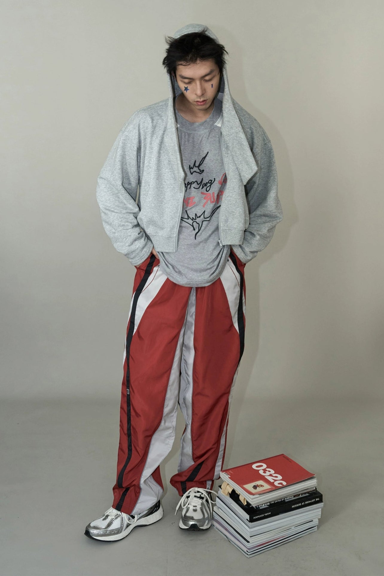 Red Street Racer Pants #YG009
