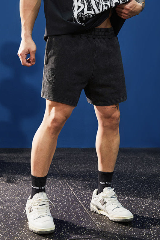 Wash Color Athleisure Shorts #BF054