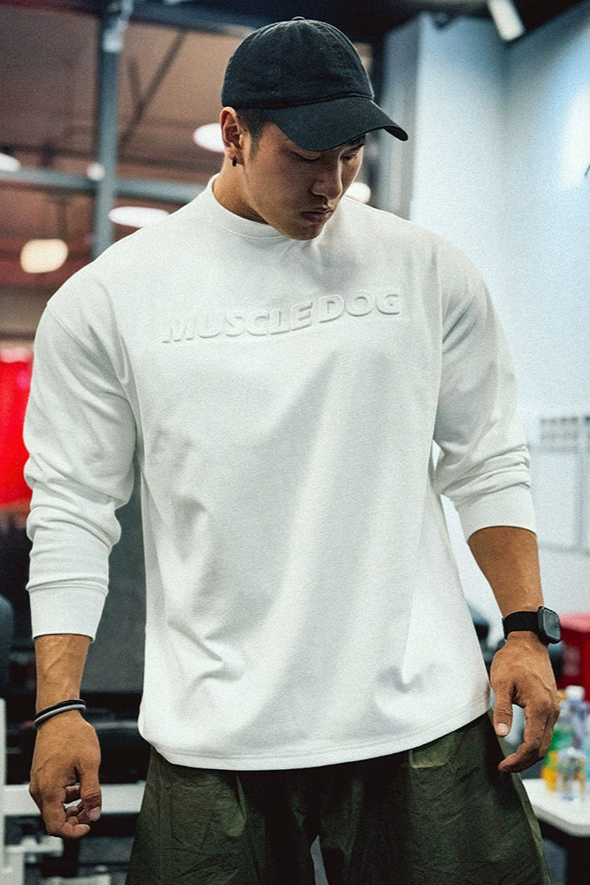 Embossed Logo Print Long Sleeve #MD034