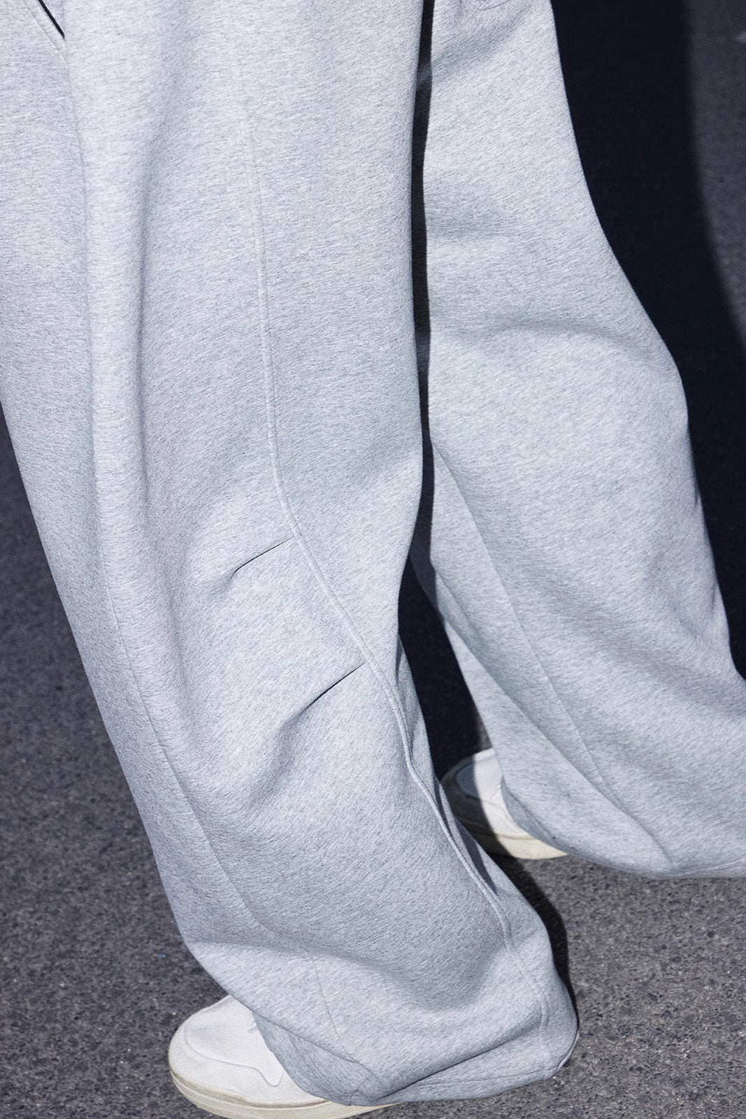 Cropped Double Zipper Hoodie And Wide-Leg Sweatpants #PM001