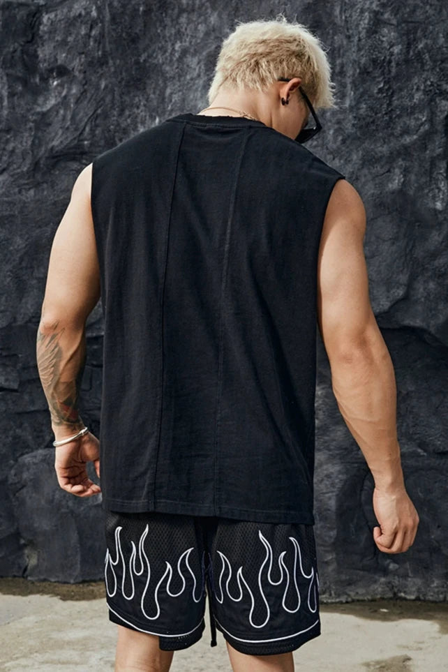 Gothic Print Sleeveless #BF022