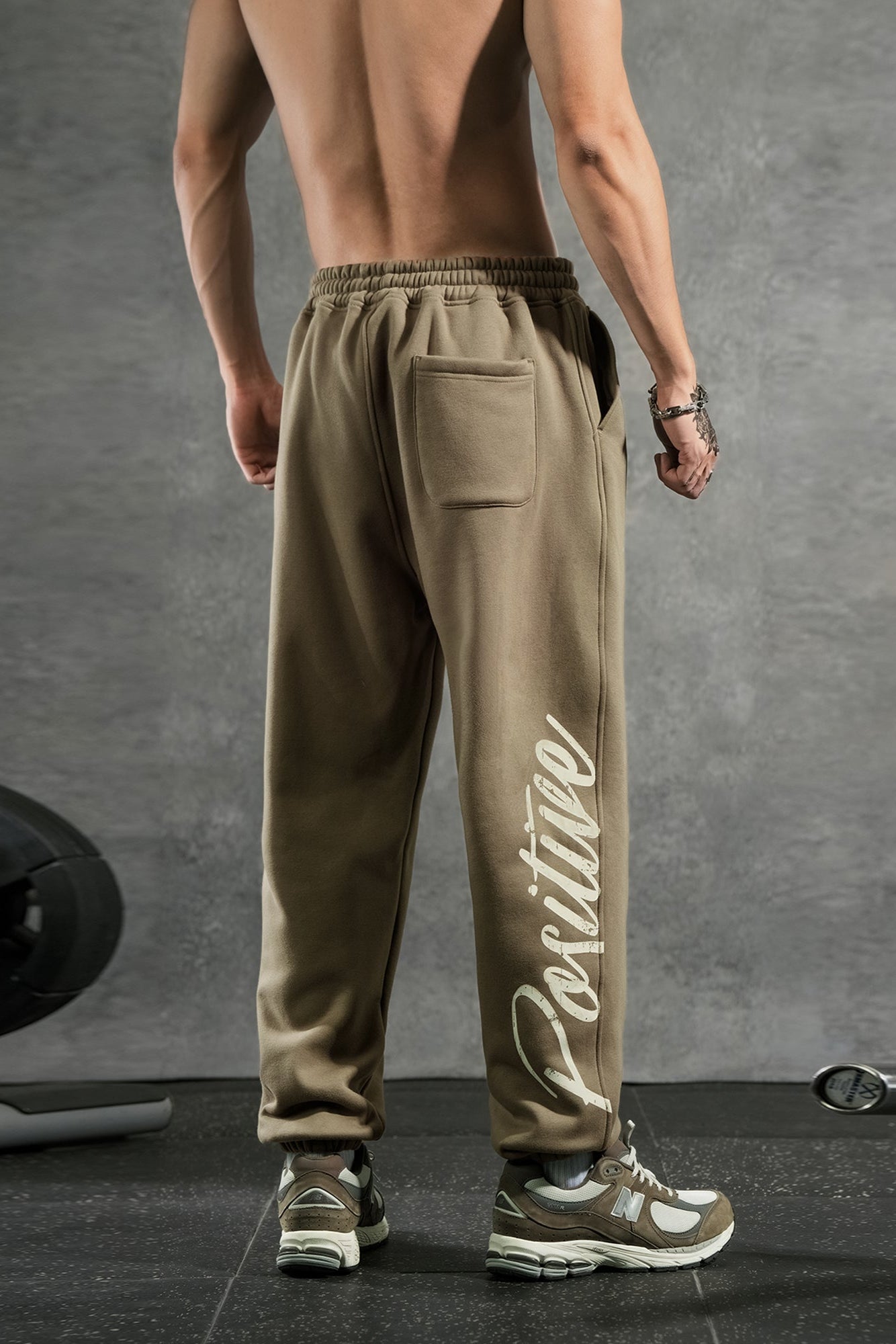 Wide-legged fitness sweatpants #LM023