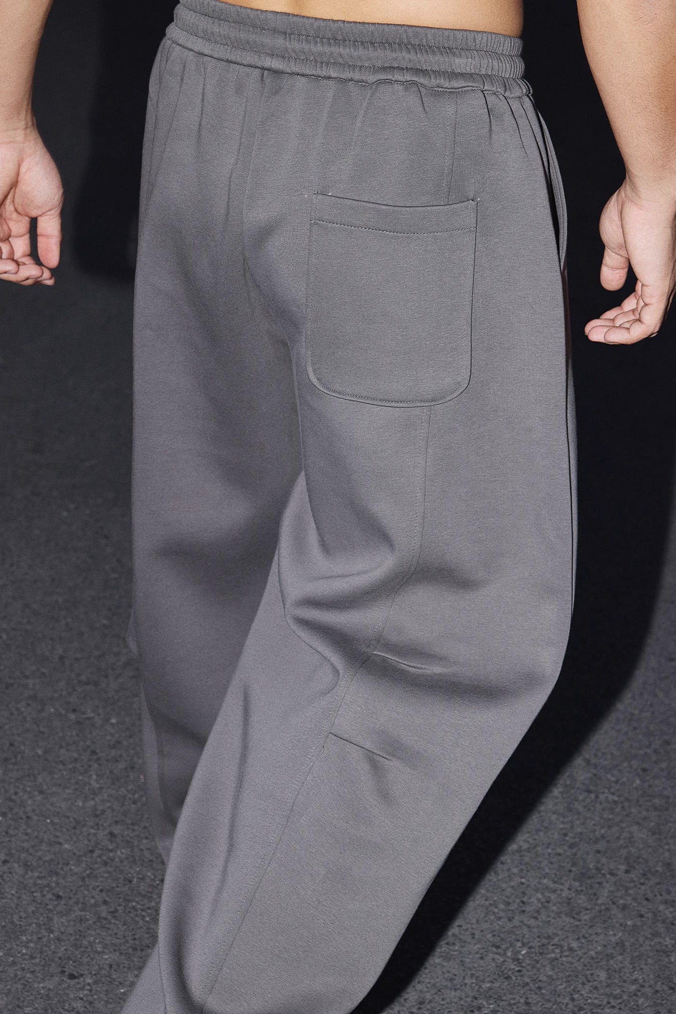 Cropped Double Zipper Hoodie And Wide-Leg Sweatpants #PM001