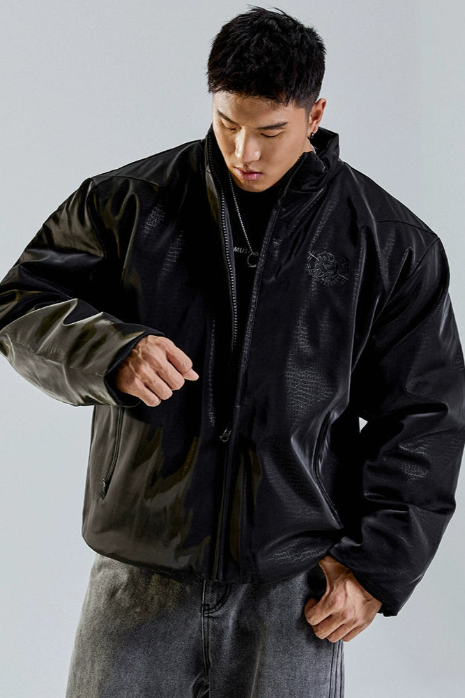 Elegant Black Sport Cotton Jacket #MD039