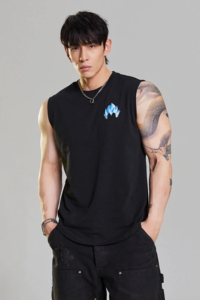 Loose Sleeveless Top #MD016