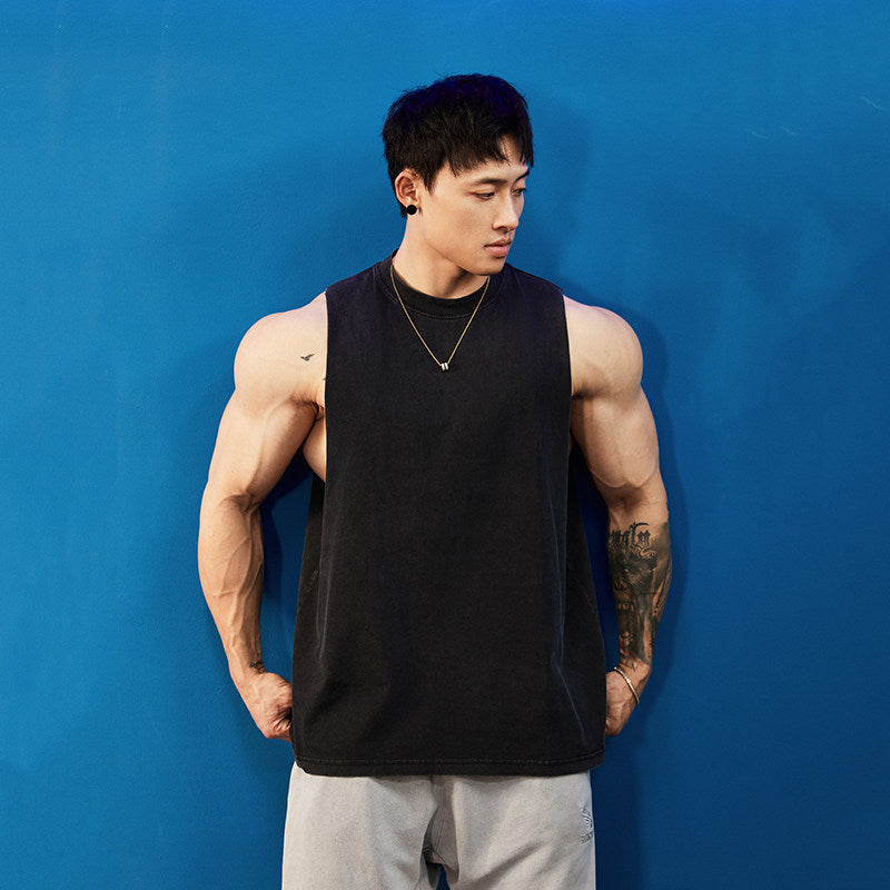 Loose Cut-Off Washed Sleeveless #BF153