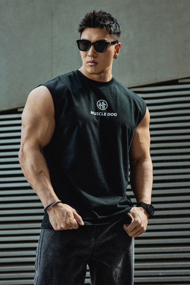 Back Collab Print Training sleeveless #MD064