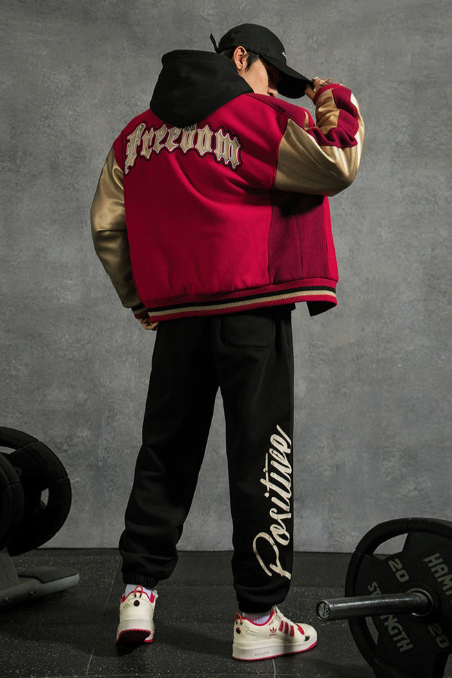 Wide-legged fitness sweatpants #LM023