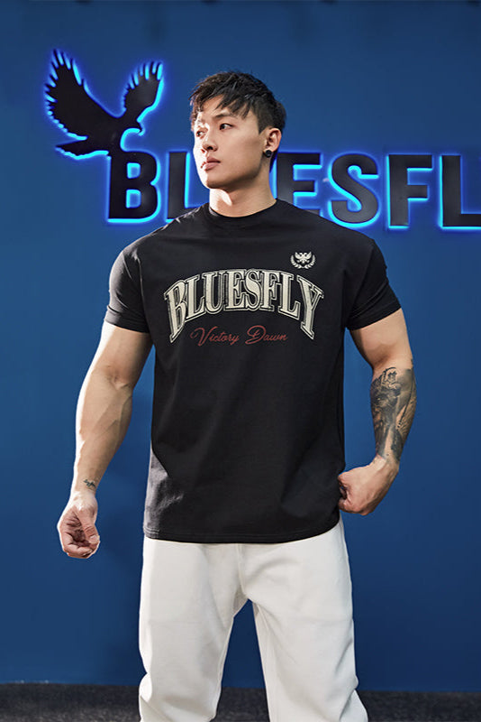 Slim Fit American Print T-shirt #BF048