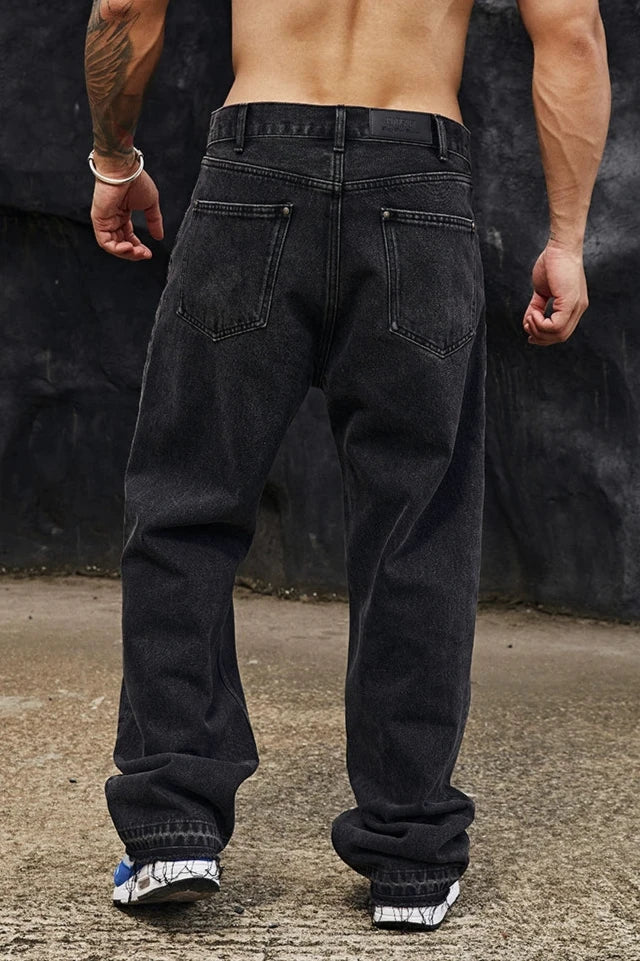 Loose Straight Leg Jeans #BF032