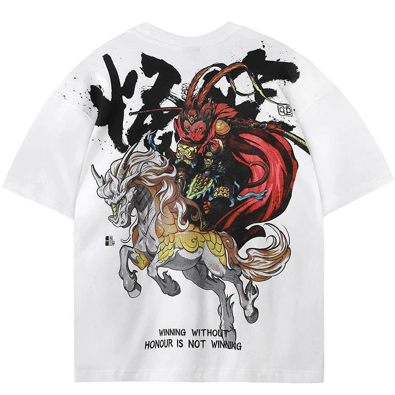 Back Painted Loose T-Shirt #MD077