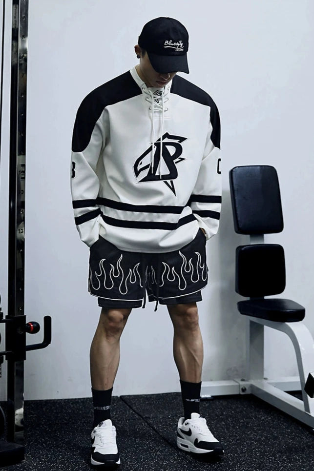 Crew Neck Athleisure Long Sleeve Shirt #BF030