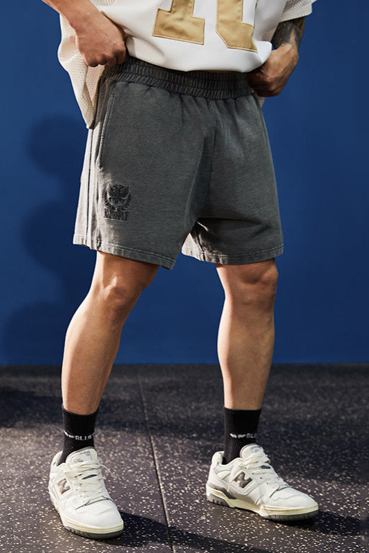 Wash Color Athleisure Shorts #BF054