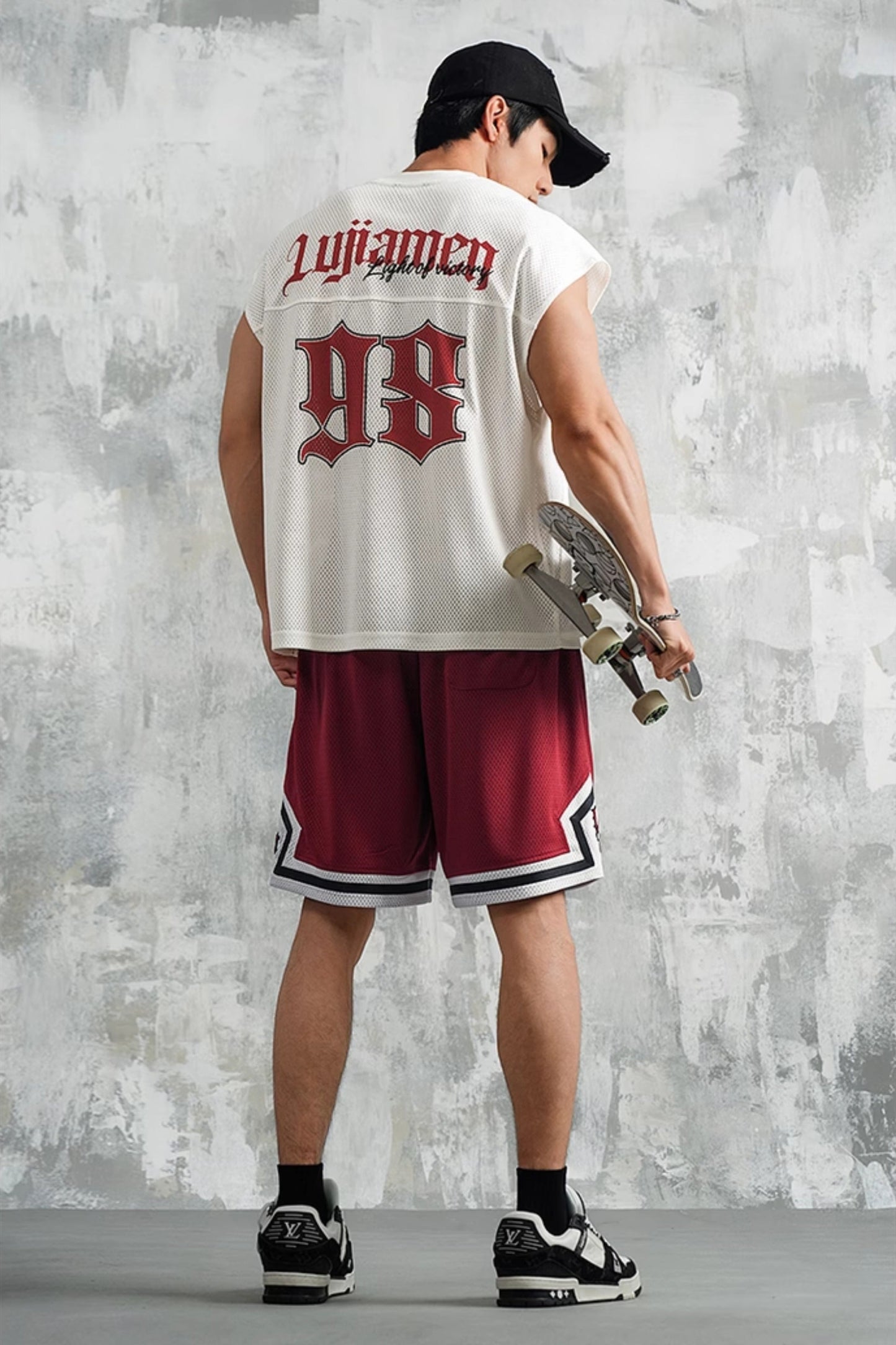 Street Edge Gothic Mesh Sleeveless #LM027