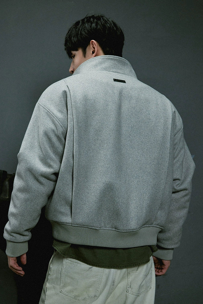 Fitness casual short woolen jacket #MD041