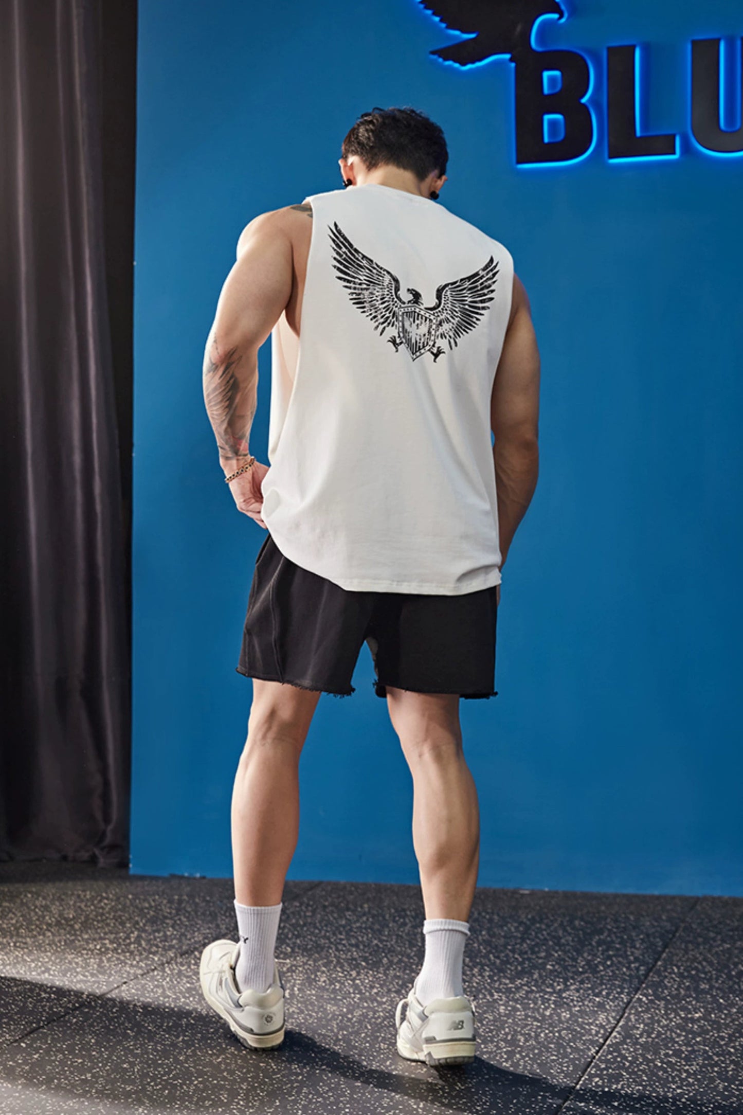 Fearless Eagle Print Sleeveless #BF101
