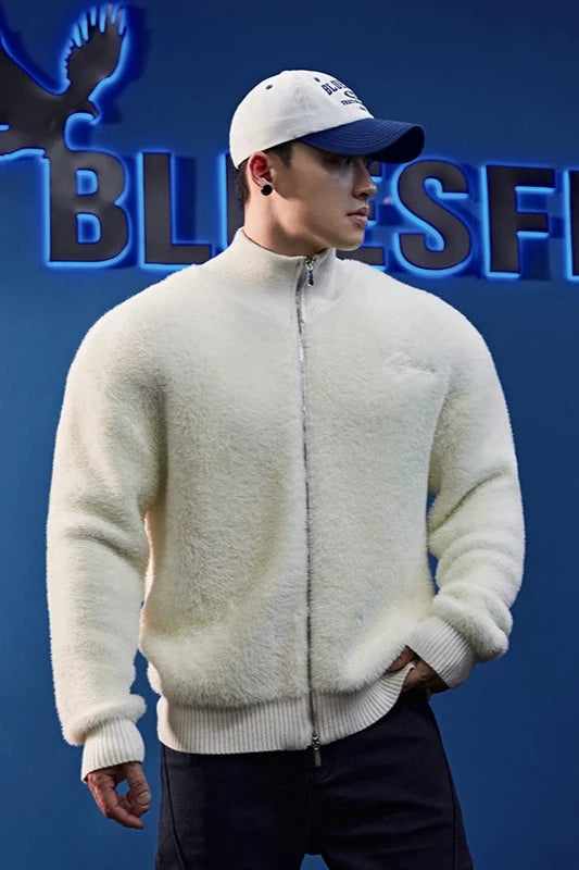 Plush Fleece High Neck Jacket #BF037