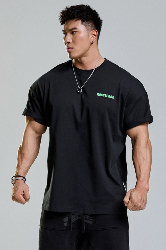 Back Fashion Print Loose T-Shirt #MD045