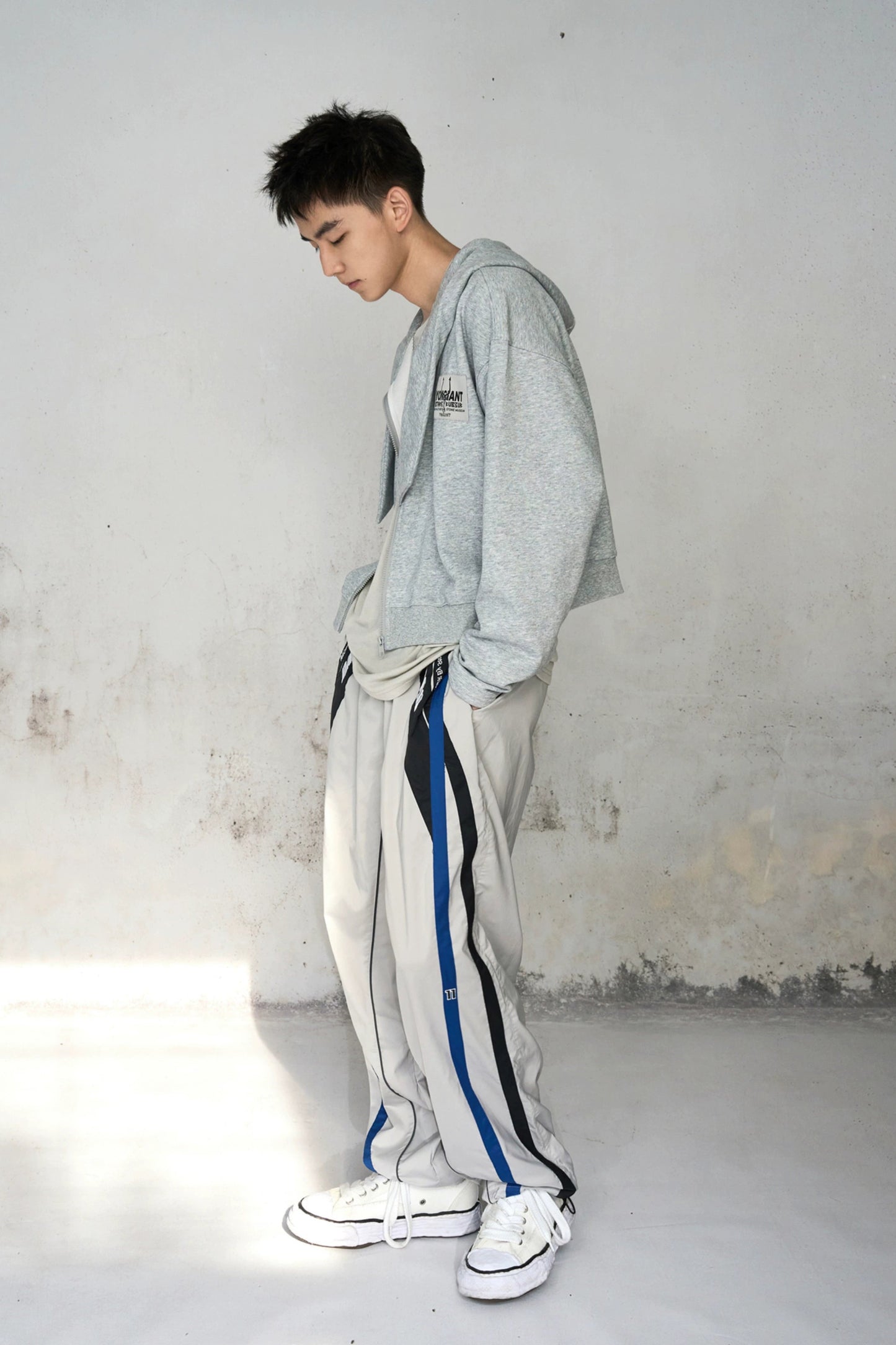 Gray Street Racer Pants #YG006