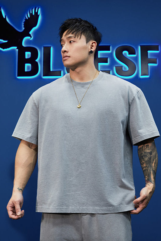 Heavy-duty half-sleeved T-shirt #BF051