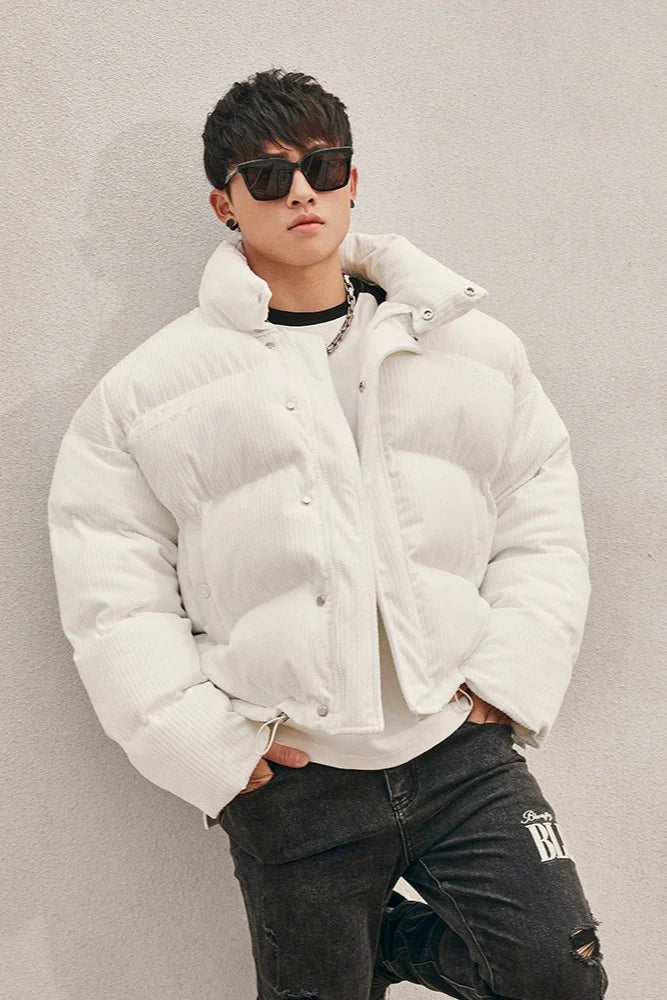 Loose corduroy warm jacket #BF044