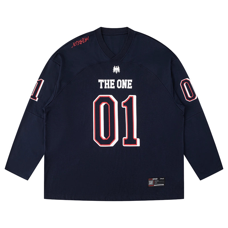 Drop Shoulder Jersey Top #TK027