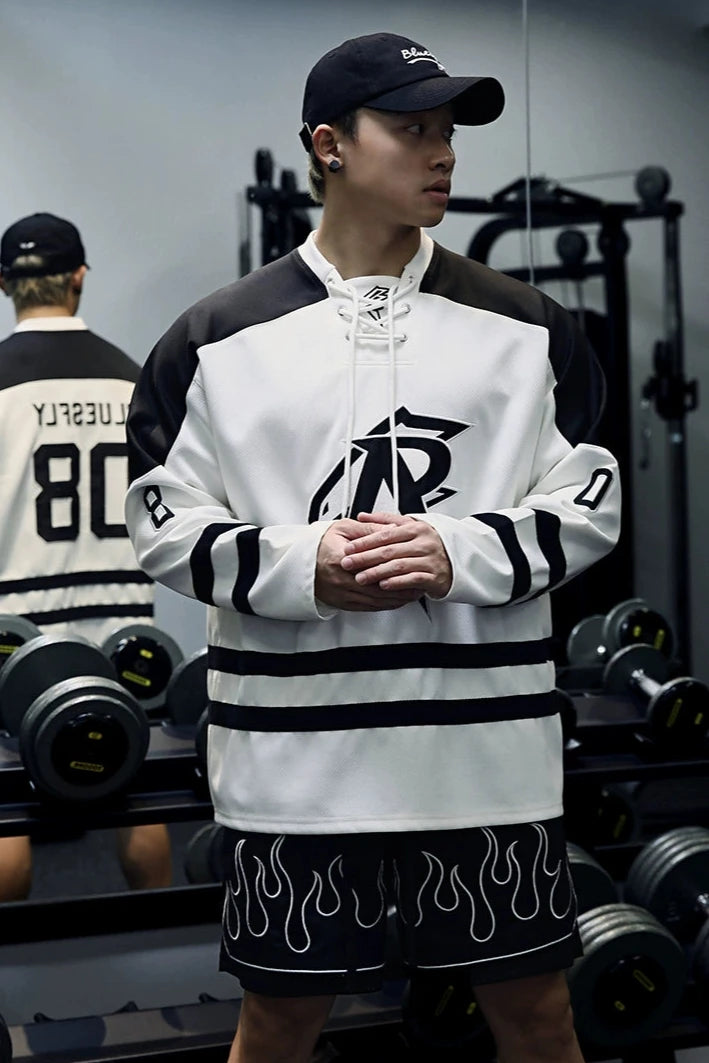 Crew Neck Athleisure Long Sleeve Shirt #BF030