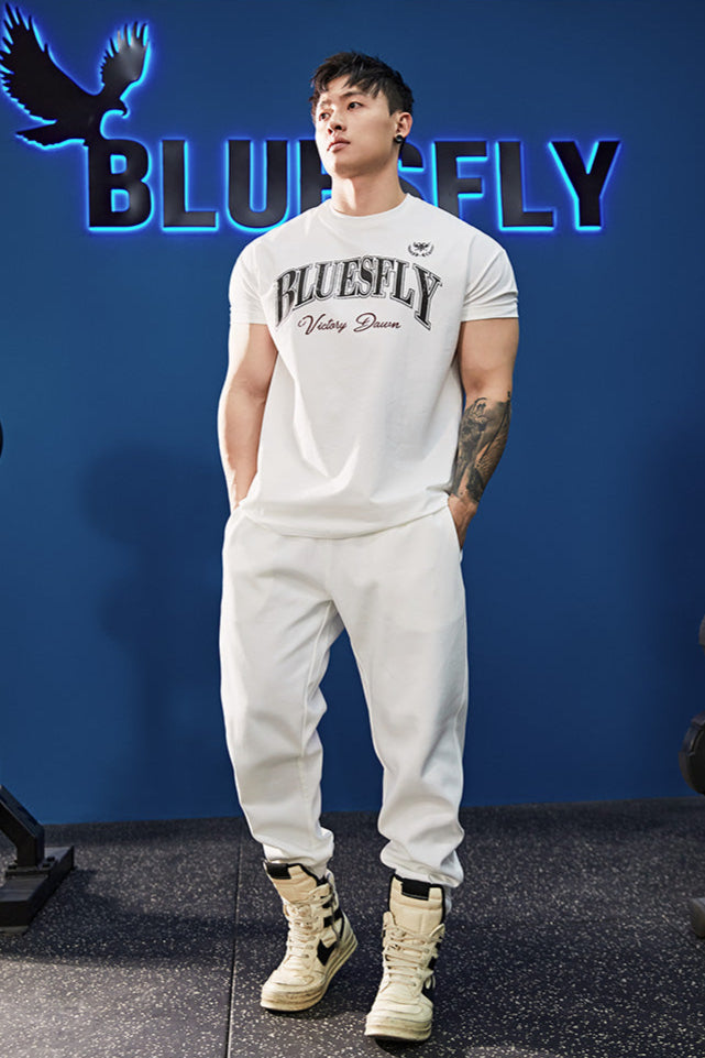 Slim Fit American Print T-shirt #BF048