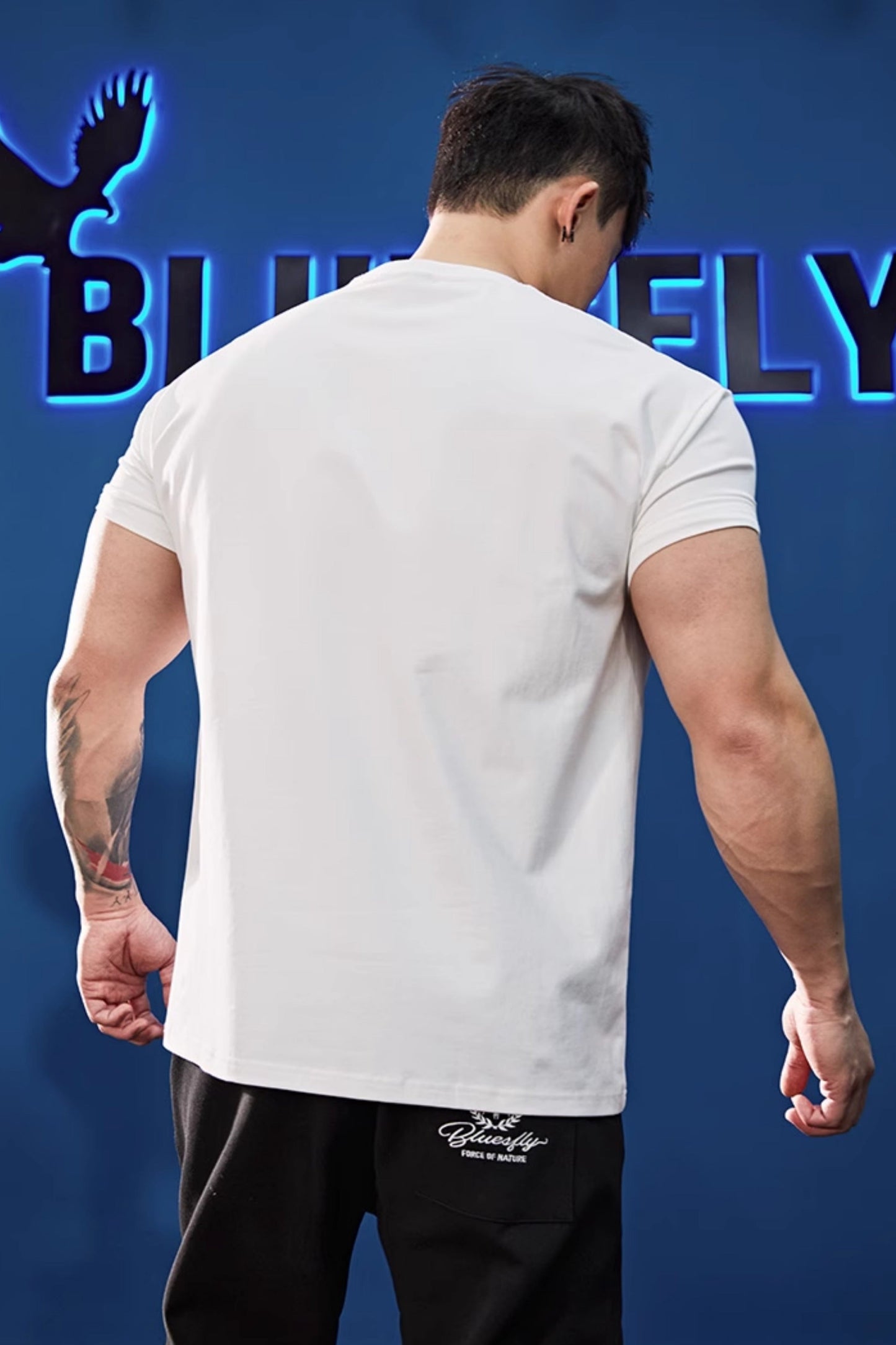 Slim Fit American Print T-shirt #BF048