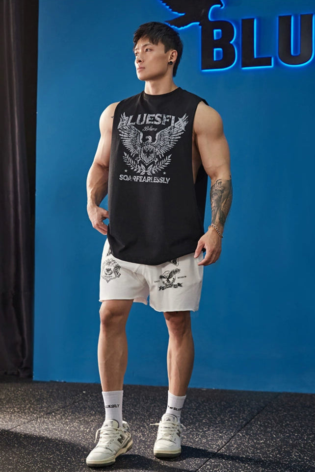 Fearless Eagle Print Sleeveless #BF101