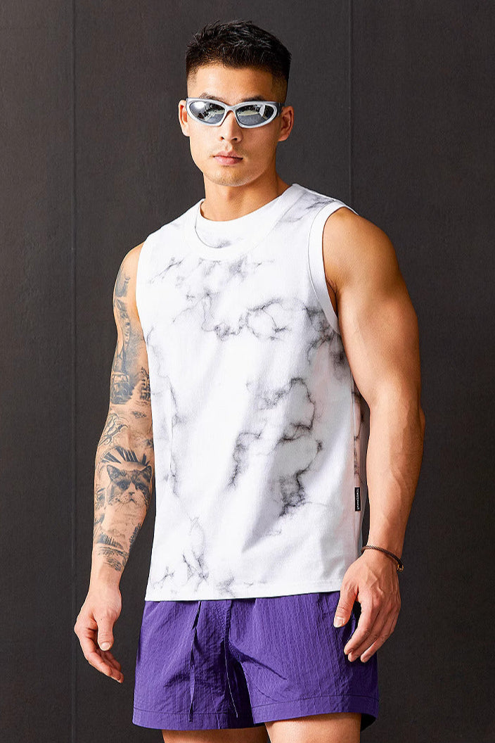 Double Collar Round Neck Sleeveless #TP010