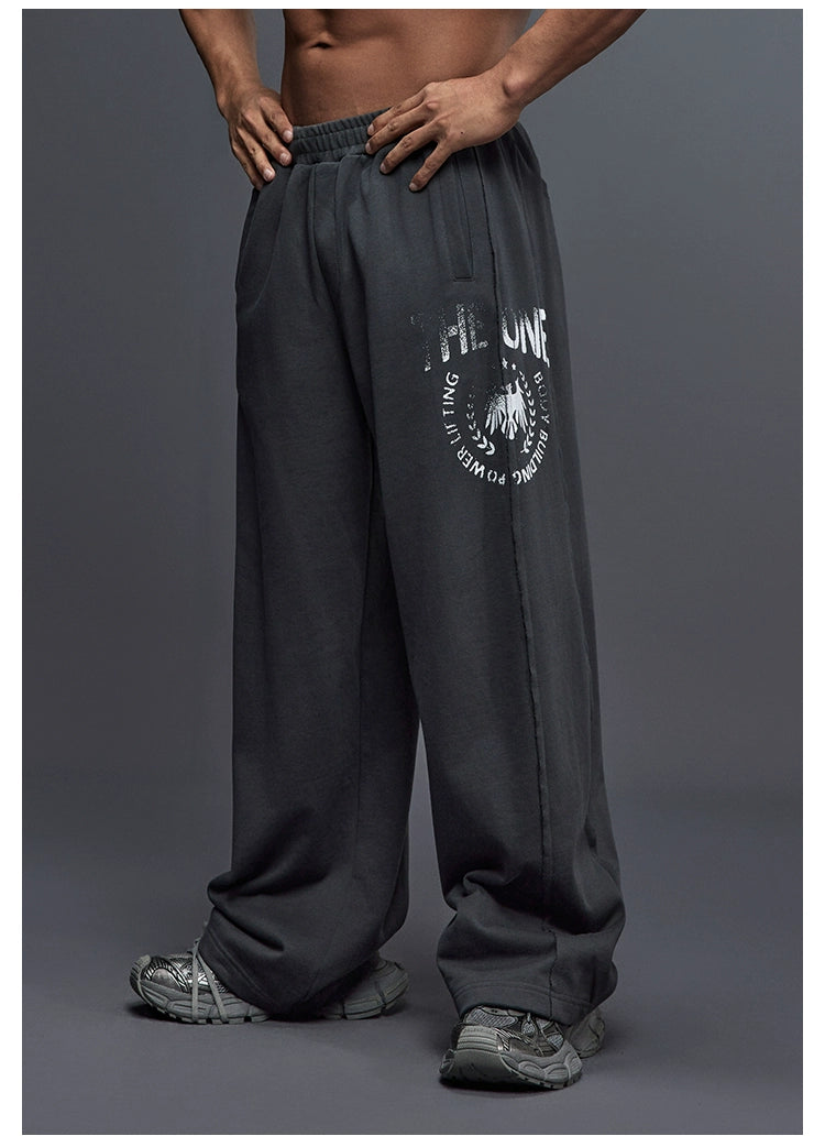 Fade Logo Wide Pants #TK026