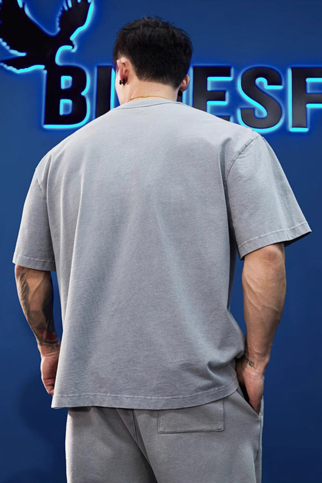 Heavy-duty half-sleeved T-shirt #BF051