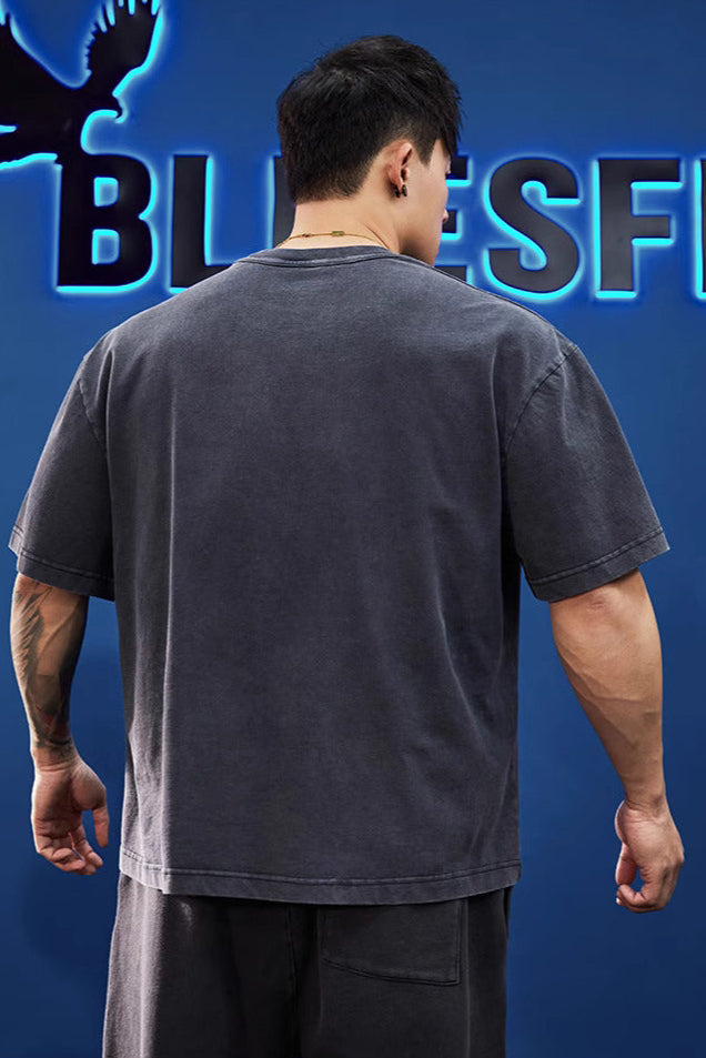 Heavy-duty half-sleeved T-shirt #BF051