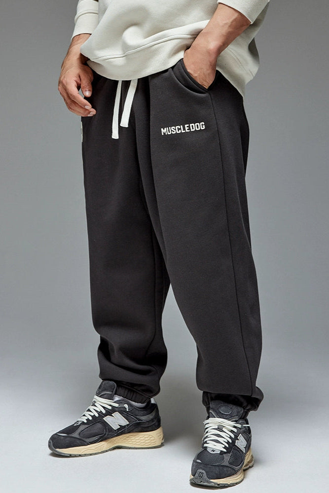 Number Print Velvet Warm Sweatpants #MD032
