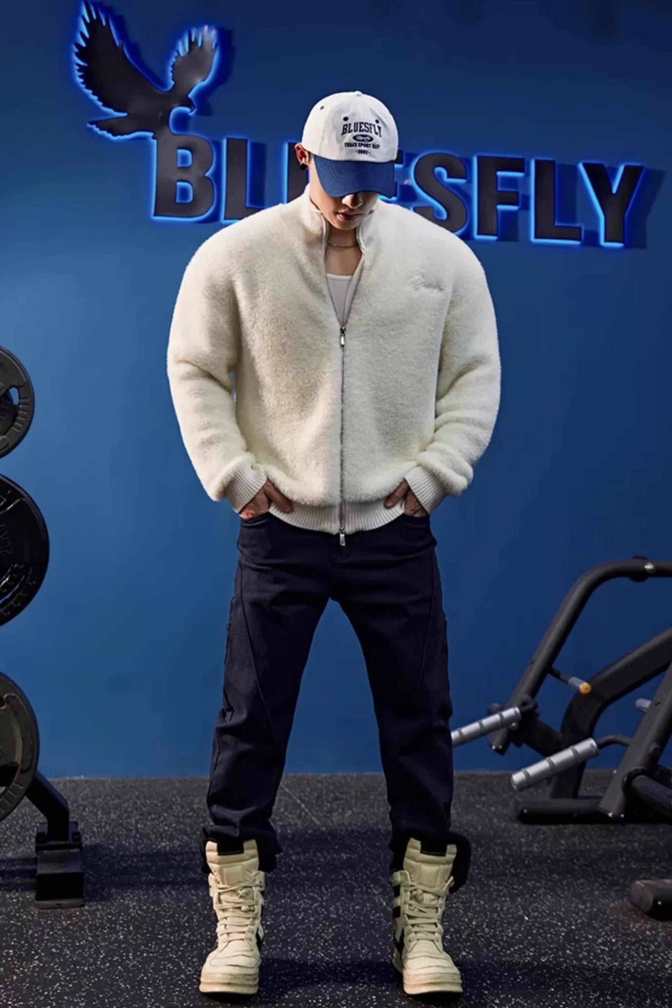 Plush Fleece High Neck Jacket #BF037