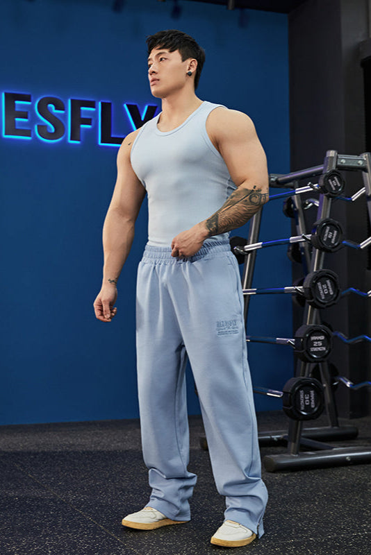 Fitness I-Tank and straight leg sweatpants set #BF059