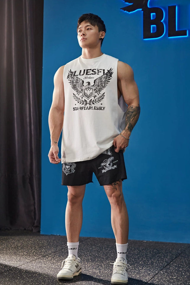 Fearless Eagle Print Sleeveless #BF101
