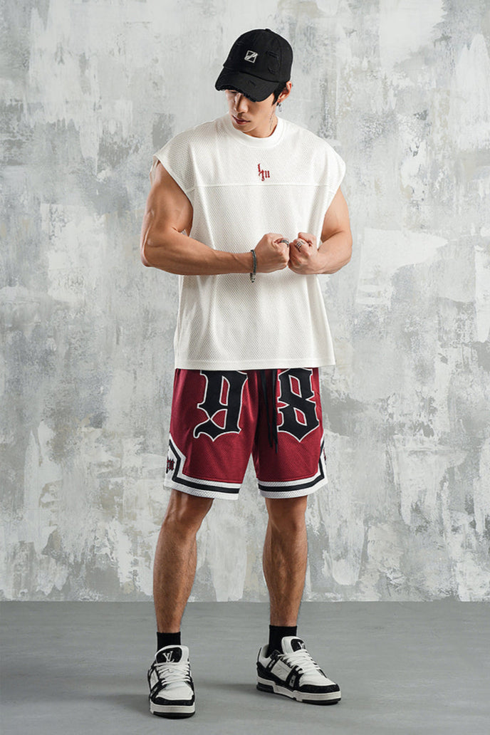 Street Edge Gothic Mesh Sleeveless #LM027