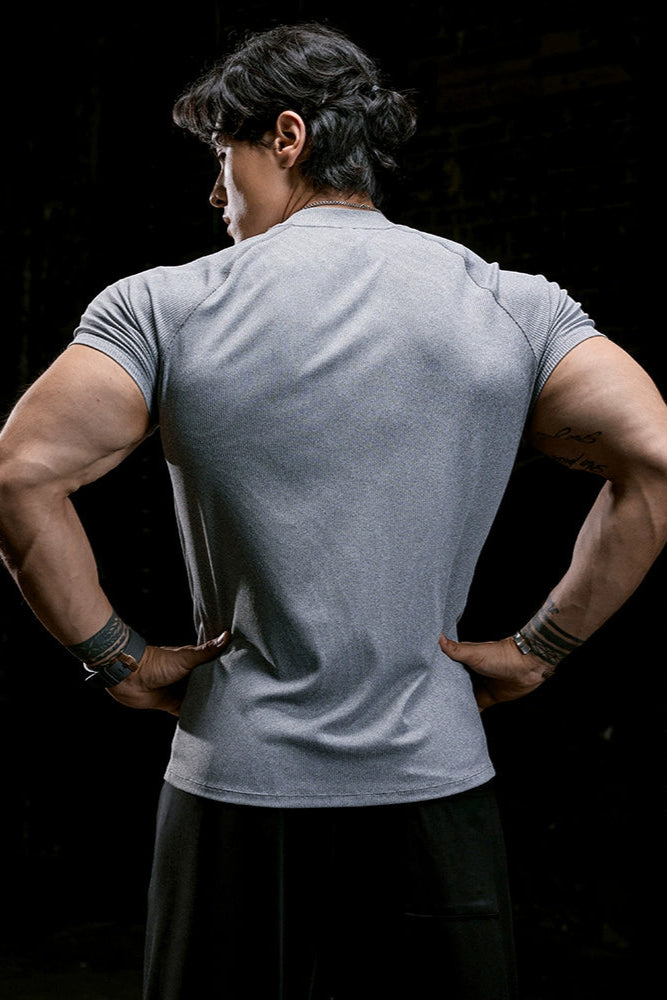 SlimFit High-Neck T-Shirt #MD097