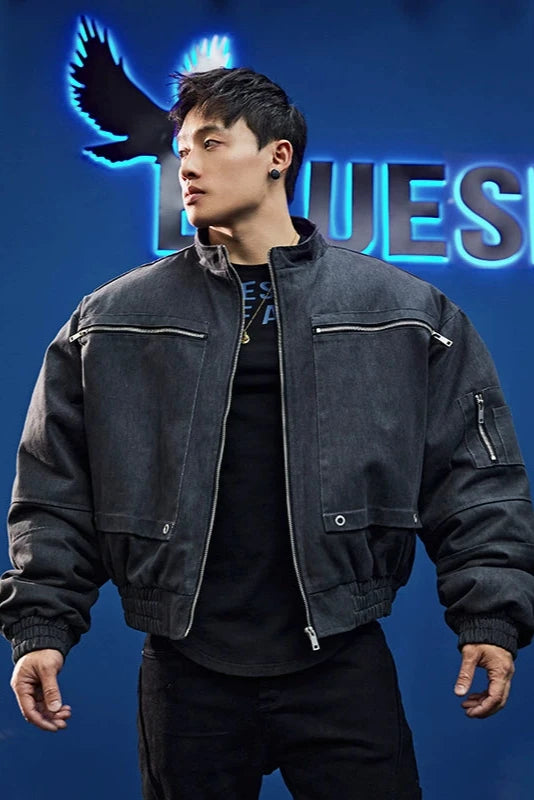 Short length wind jacket #BF043