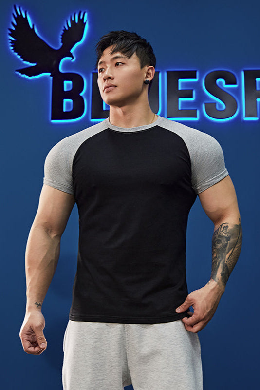 Raglan Training Short Sleeve T-Shirt #BF050